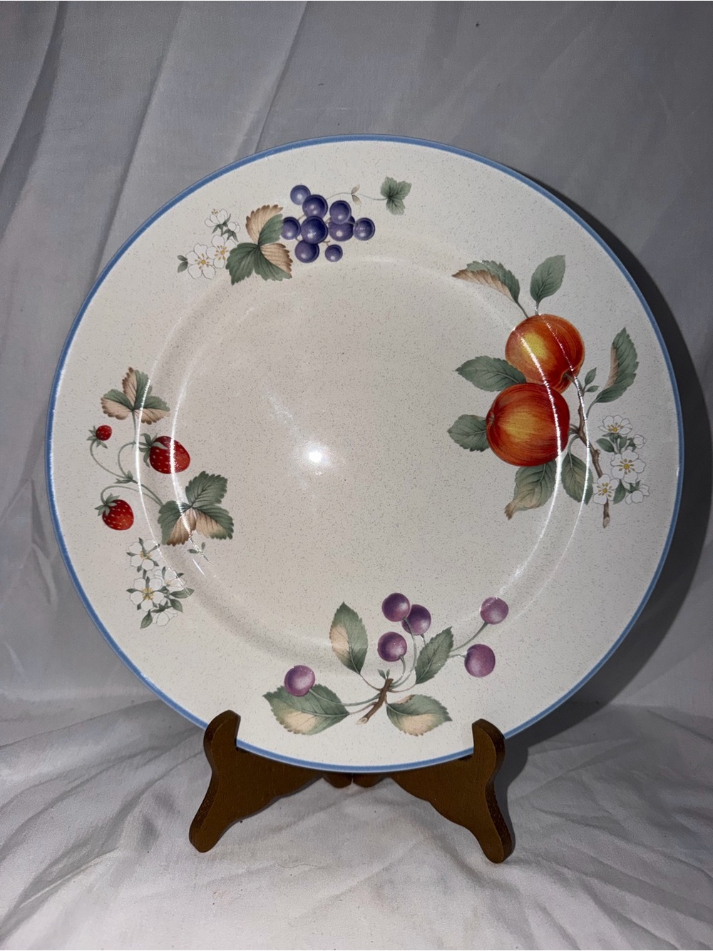 Savoir Vivre "Luscious" Round Chop Plate / Serving Platter 12” - Vintage Japan